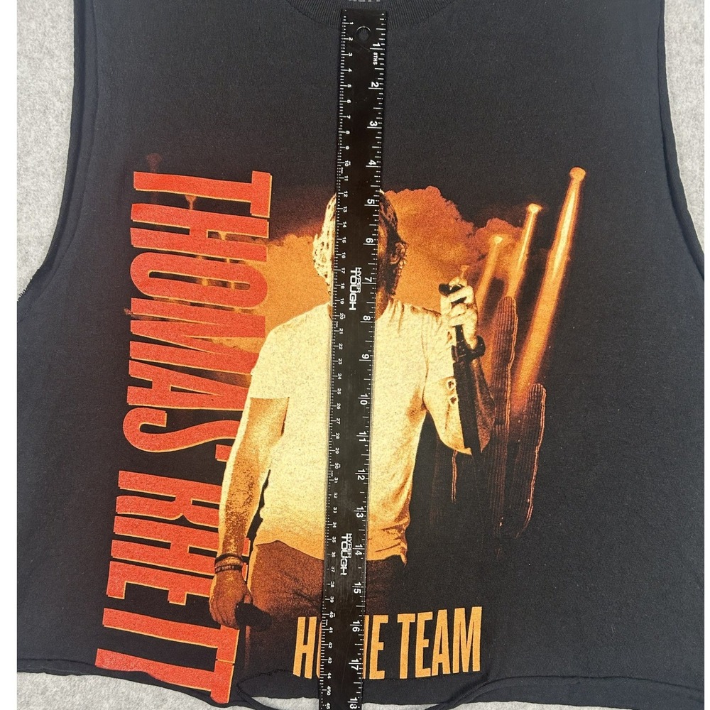Thomas Rhett Home Team Tour 2023 Cut Off Tank Top LG Black Concert Country Tee - Picture 7 of 7